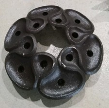 DENMARK JENS QUISTGAARD  DANSK Cast Iron Lotus MCM CANDLE HOLDER 1964 VINTAGE picture