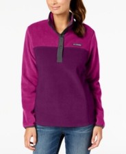 Columbia Three Lakes™ Colorblocked Fleece Pullover Raspberry Purple Size XS picture