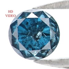 0.48 CT Natural Loose Round Cut Diamond 4.50 MM Blue Color Round Diamond NQ9795 picture