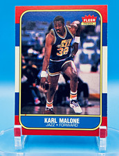 Fleer 1986 Karl Malone, Utah Jazz #68 Rookie Card picture