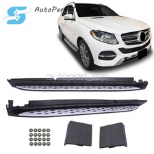 New Fits Mercedes-Benz W166 ML350 GLE 2012-2019 Side Step Boards Nerf Bars Pair picture