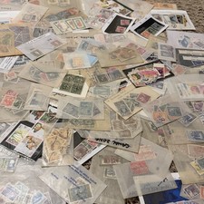 WORLDWIDE STAMP COLLECTION GLASSINE LOT DENMARK PORTUGAL GREECE TURKEY ESTATE picture