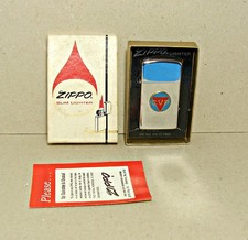 1974 Zippo Slim Lighter In Box Unfired Venezuelan Petroleum Corp. picture
