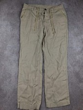 Murano Baird Mcnutt Linen Pants 34x30 Fit Drawstring Button Fly Casual Trousers  picture