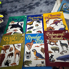 Vintage Kids Animal Book Bundle - Educational Insights Nature Homeschool Set 6 picture