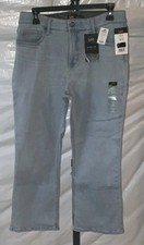 Lee Women’s Ultra Lux Boot Crop Denim Jeans Light Wash SZ 12M Midrise NWT picture