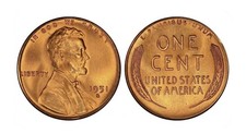 1951 S 1951S Lincoln Cent Wheat Penny Uncirculated UNC BU picture