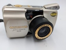 N MINT Olympus μ mju Zoom 105 Deluxe 35mm Point & Shoot Film Camera Tested Gold picture