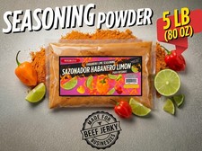 Habanero Seasoning Powder 5 LB – Spicy Chili Blend for Corn, Snacks, Beef Jerky picture