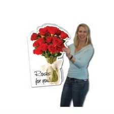 Mother's Day Roses Shaped Giant Card - Stock Design -  picture