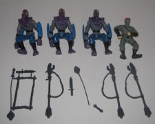 VTG TMNT Foot Soldier Figure 1988 Teenage Mutant Ninja Turtles Lot Of 4 picture