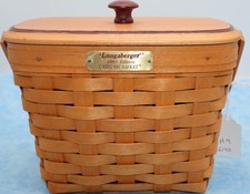 Longaberger 1995 Dresden Tour Basket Wooden Lid Protector Care Card picture