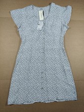 NWT Rails Helena Blue Garden Floral Button Down Mini Dress Size M Retail 198$ picture