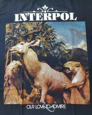 interpol our love to admire black Cotton T-Shirt Unisex S to 5XL Bo1655 picture