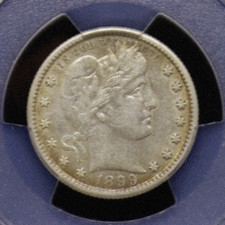 1899-S Barber Quarter As shown in the figure, San Francisco, Nice Key Date picture