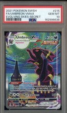 2021 Pokemon SWSH Evolving Skies Secret #215 FA Umbreon Vmax PSA 10 GEM MINT picture