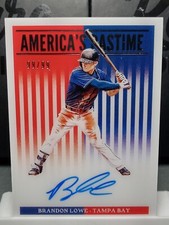 2019 Chronicles America's Pastime Auto 99/99 #APBL Brandon Lowe Tampa Bay Rays  picture