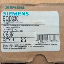 Siemens BQD330 30 Amp 3 Pole 480VAC Mini Circuit Breaker picture