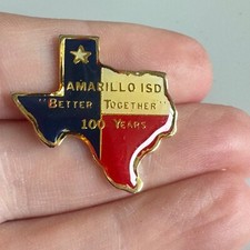 Amarillo Independent School District 100 Years Lapel Pin Better Together ISD  picture