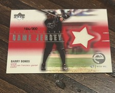 2001 Upper Deck - E-Volve Series 2 Game Jersey Barry Bonds #EJ-BB /300 (MEM) picture