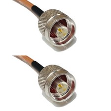 RG400 Silver N MALE to N MALE Coax RF Cable USA Lot picture