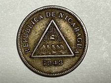 1943 P Nicaragua 1 Centavo KM#20 picture