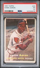 1957 Topps #20 Hank Aaron PSA 1.5 picture