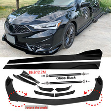 Front Bumper Lip Splitter Spoiler Side Skirt Strut For Acura ILX TLX picture