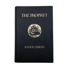 THE PROPHET KAHLIL GIBRAN - 1953 Hardcover 55th Print Book Rare Vintage Artwork picture