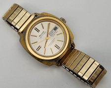 Vintage Bulova Set-O-Matic Oceanographer 333 FEET Gold Plated Automatic - Read picture