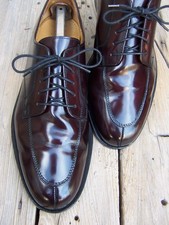 COLE HAAN Mens Dress Shoes Burgundy Leather Lace Up Split Toe Oxfords Sz Size 9D picture
