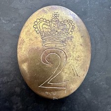 M1809 British Army Belt Buckle 2nd Reg Royals Original Napoleonic War picture