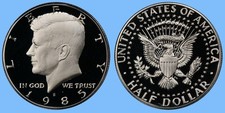 1985 S Kennedy Half Dollar ~ Choice BU Proof 50c ~ US Coin Collectible picture