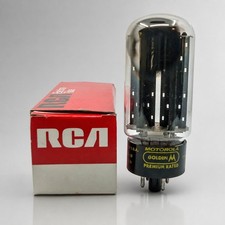 1961 Motorola Labeled RCA 5U4GB Black Plate Rectifier Tube Hickok Tested picture