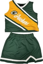 Green Bay Packers Embroidered Cheerleader Cheer Uniform w Tags Pick Size New picture