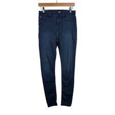 Hudson Women's Mid Rise Skinny Jeans size 28 Dark Wash Blue Denim picture