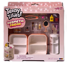 Teeny Tinies Cosmetic Fridge Mini Makeup Dollhouse Miniatures 14 Piece Set NEW picture