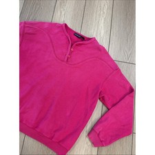 Patagonia Y2K Cotton Henley Pull Over Sweatshirt Sz 11/12 L Hiking Gorpcore picture