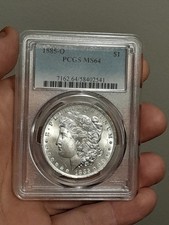 1885- O Morgan Silver Dollar PCGS MS64 picture