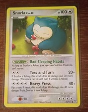 Pokemon TCG Snorlax 81/111 Rising Rivals Regular ENG 2009 Basic Common 100HP picture