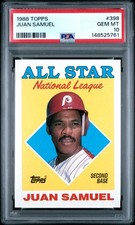 1988 Topps #398 Juan Samuel PSA 10 picture
