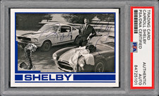 Signed Carroll Shelby 1990 Mustang 4 Rookie Card 427 Cobra, GT500 GT350 Auto PSA picture