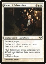 MTG Magic the Gathering Curse of Exhaustion (5/175) Dark Ascension LP picture