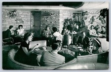 Vintage Interior Garden Lounge Guests Dining Cocktails RPPC picture