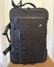 Nike Fiftyone49 Cordura Suitcase Black Cabin Roller 22” Wheel Travel Luggage Bag picture