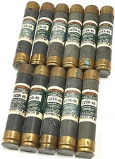 Lot of 11 Reliance ECSR-40 Class RK5 40A 600V Dual Element Fuses picture