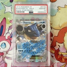 Pokemon 2014 Blastoise EX XY30 Black Star Promo Holo Autographed PSA 10 picture