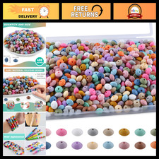 480Pcs Mixed 12mm Soft Color Silicone Spacer Beads for Keychains, Necklaces & Cr picture