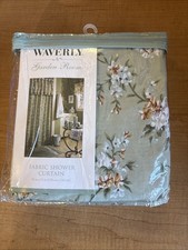 Waverly Vintage Carolina Garden Fabric Shower Curtain NIP Garden Room RARE 💕 picture