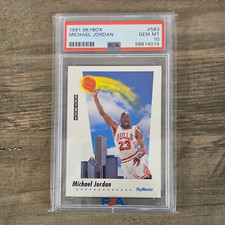 SkyBox 1991 Michael Jordan SkyMaster #583 PSA 10 Chicago Bulls Basketball picture